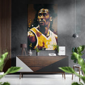 Kobe Bryant Brushed Aluminum Dibond Wall Art.