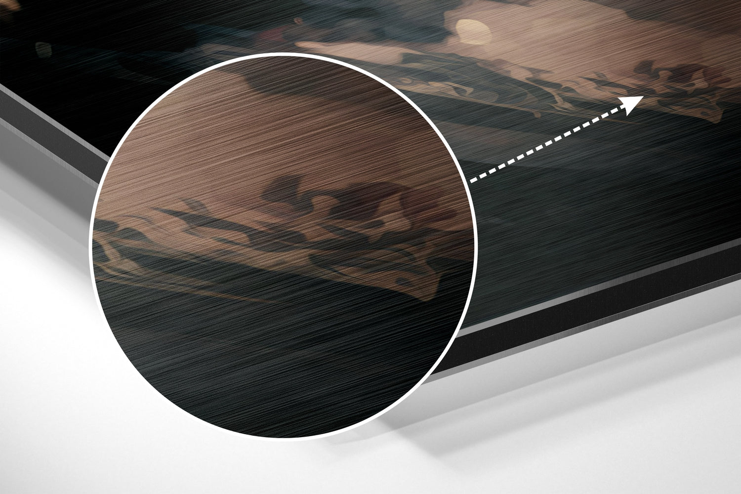 Beauty Brushed Aluminum Dibond Wall Art.