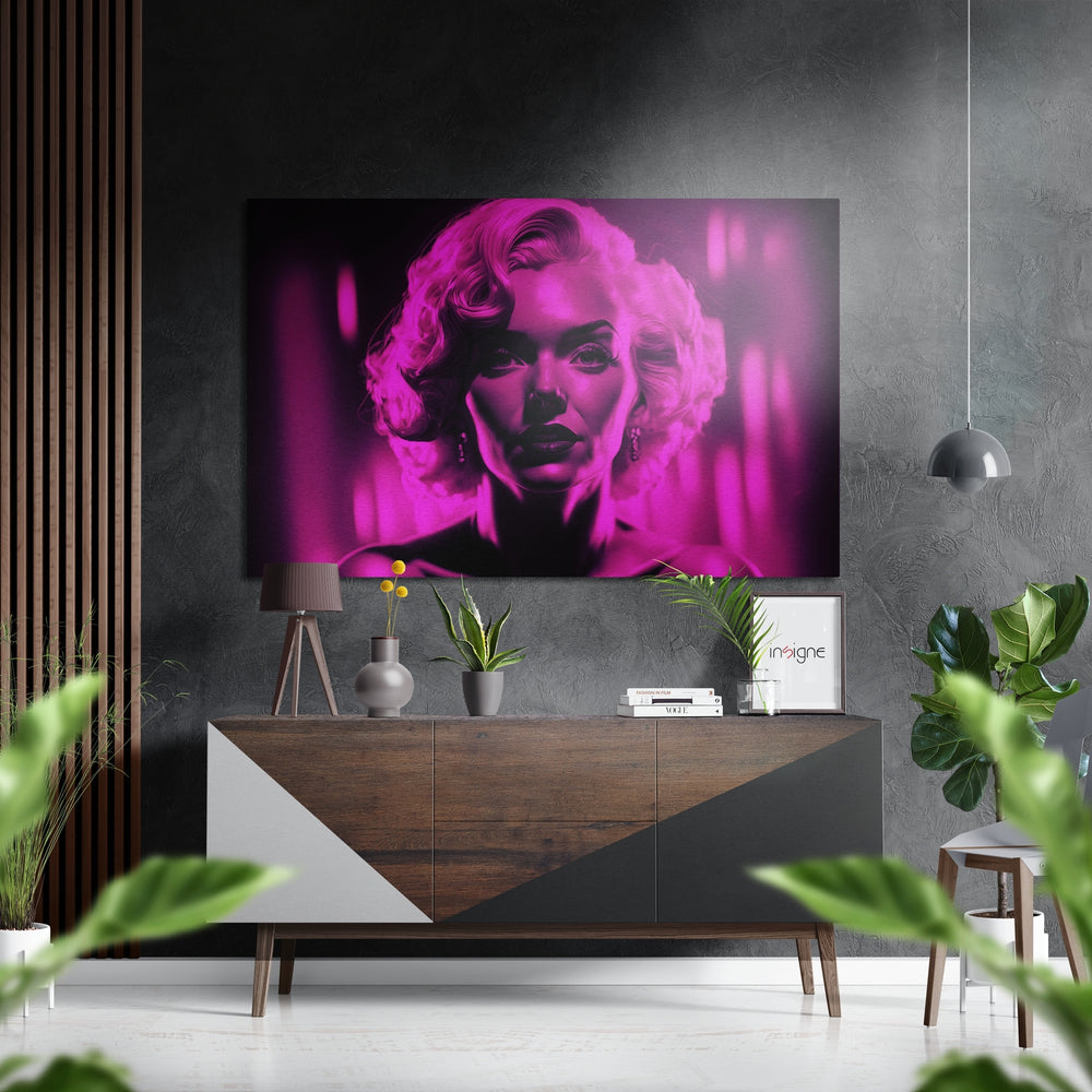 Marilyn Monroe Brushed Aluminum Dibond Wall Art.