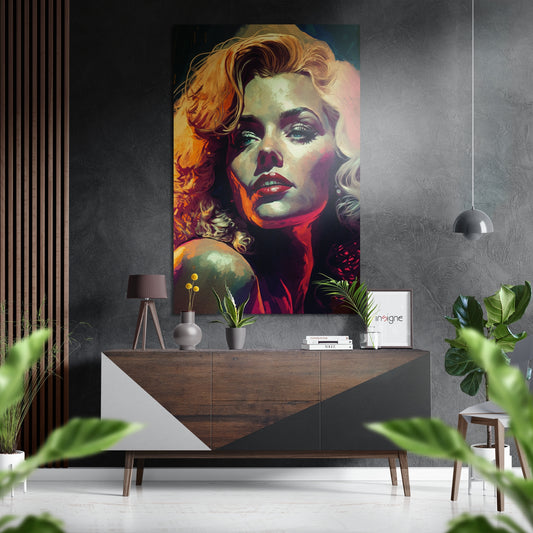 Silver Screen Blonde Brushed Aluminum Dibond Wall Art