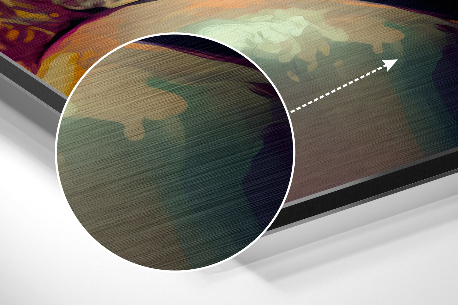 Marilyn Monroe Brushed Aluminum Dibond Wall Art.