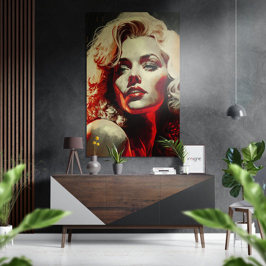 Silver Screen Blonde Brushed Aluminum Dibond Wall Art