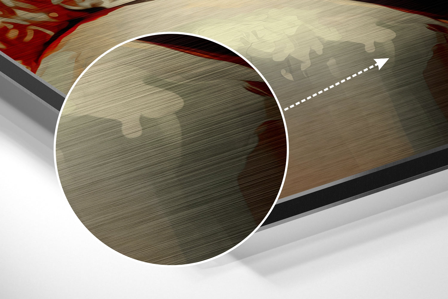 Marilyn Monroe Brushed Aluminum Dibond Wall Art.