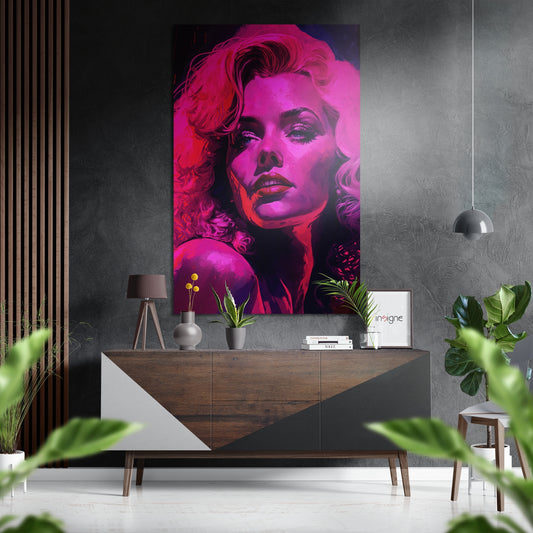 Silver Screen Blonde Brushed Aluminum Dibond Wall Art