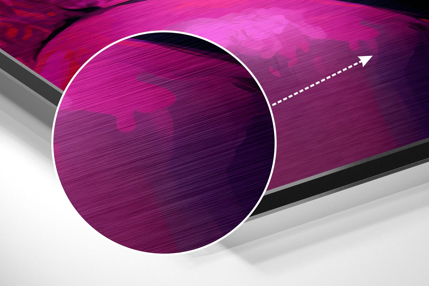 Marilyn Monroe Brushed Aluminum Dibond Wall Art.