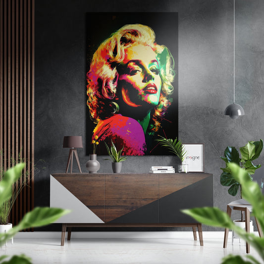 Silver Screen Blonde Brushed Aluminum Dibond Wall Art