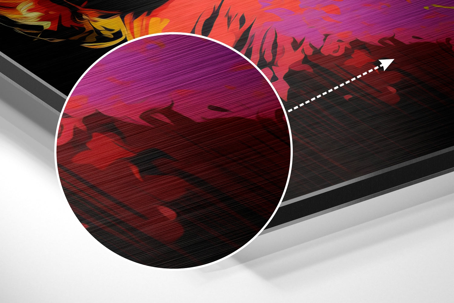 Marilyn Monroe Brushed Aluminum Dibond Wall Art.