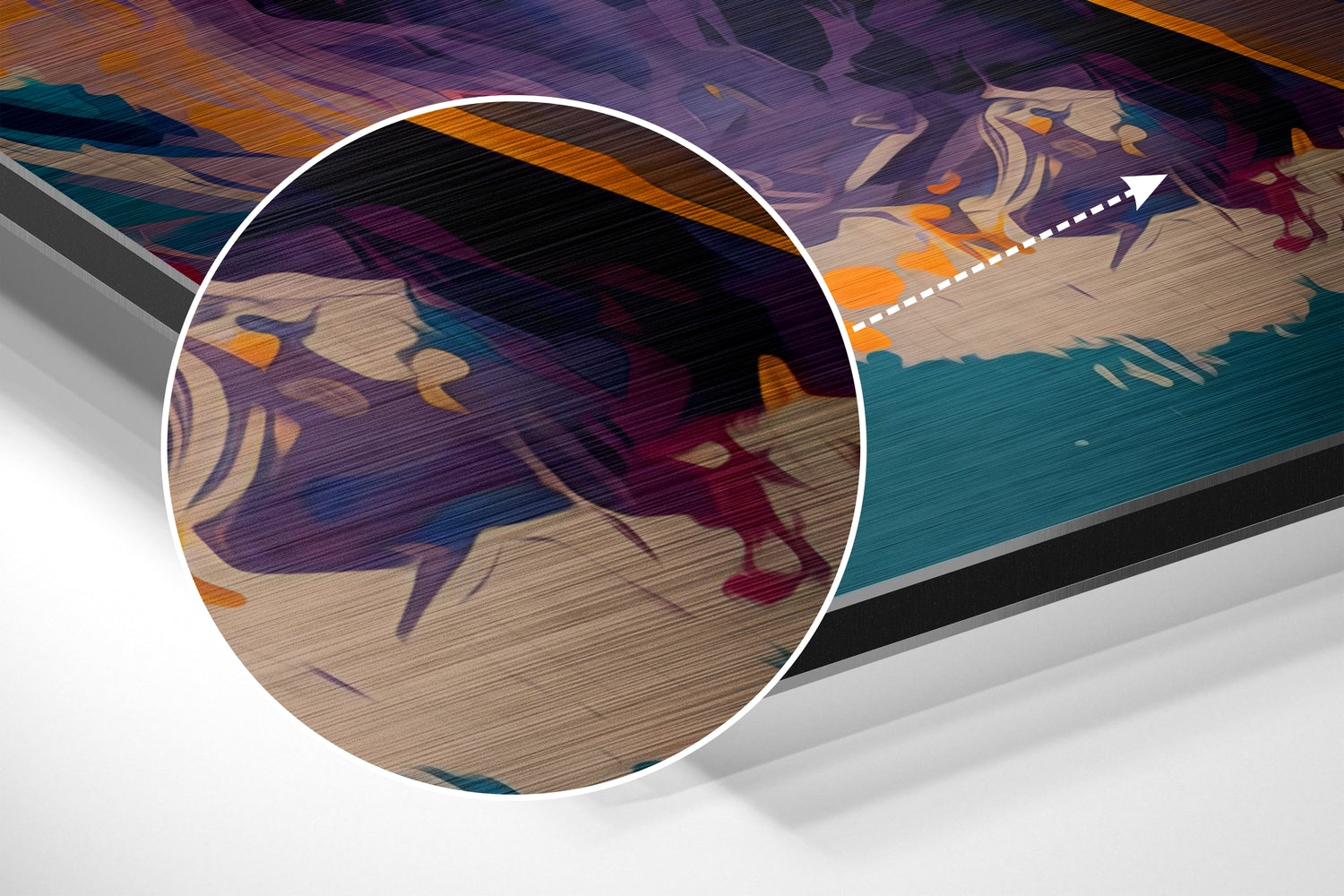 Marilyn Monroe Brushed Aluminum Dibond Wall Art.