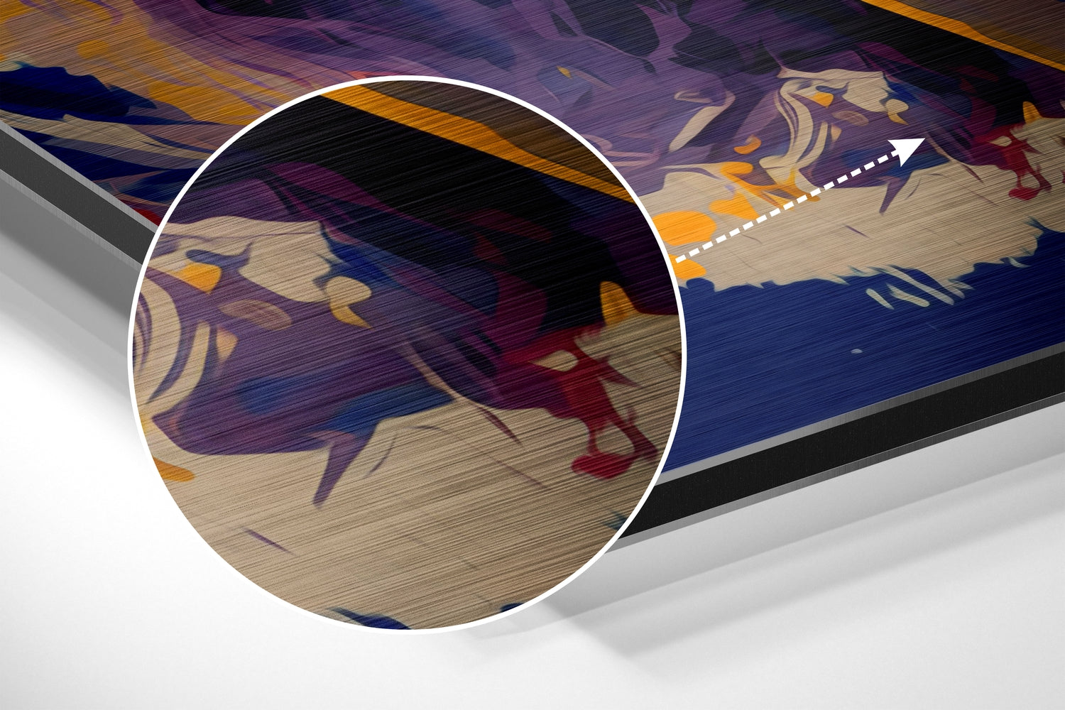 Marilyn Monroe Brushed Aluminum Dibond Wall Art.