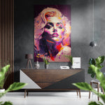 Marilyn Monroe Brushed Aluminum Dibond Wall Art.