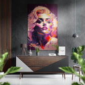 Marilyn Monroe Brushed Aluminum Dibond Wall Art.