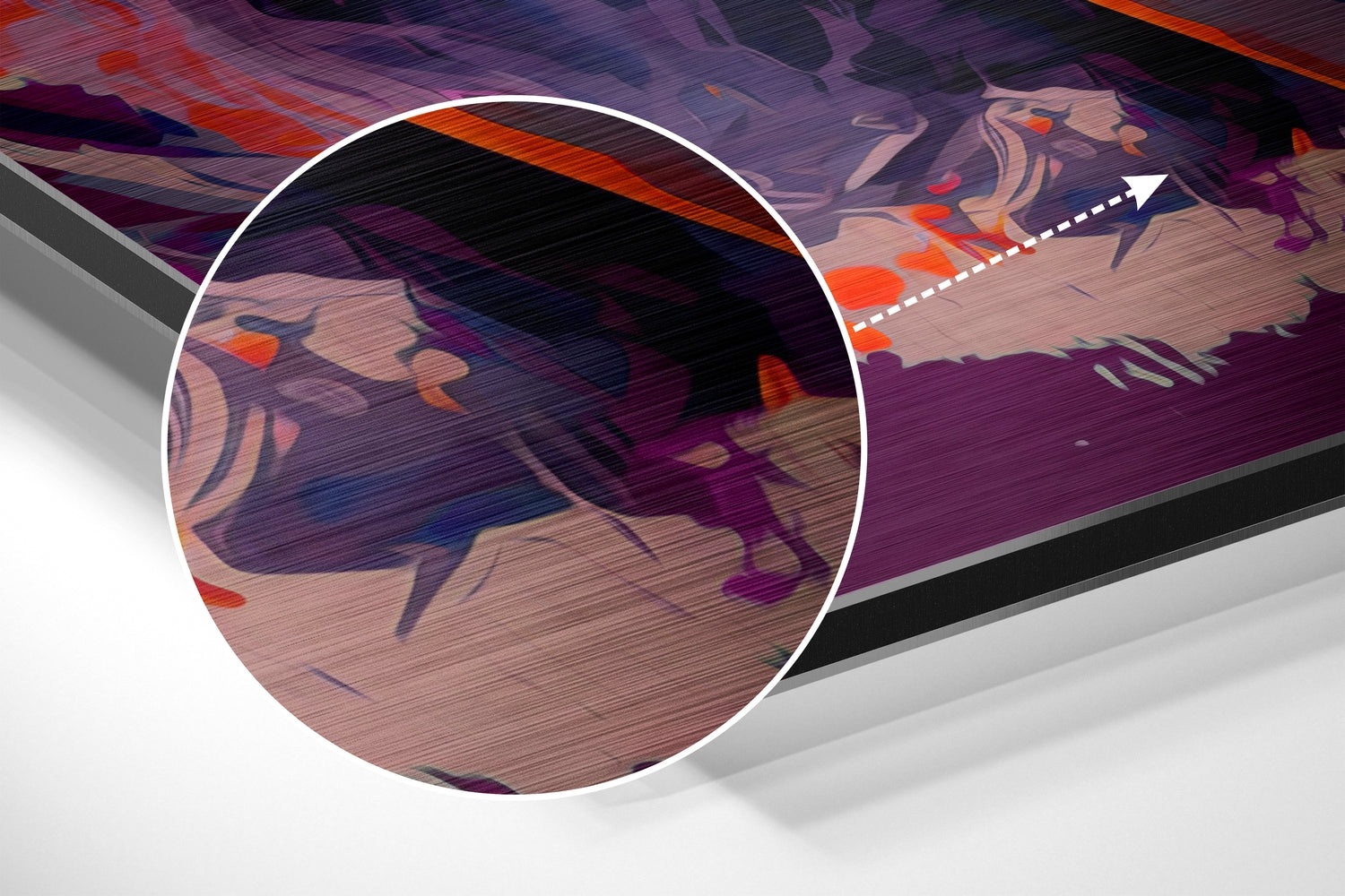 Marilyn Monroe Brushed Aluminum Dibond Wall Art.