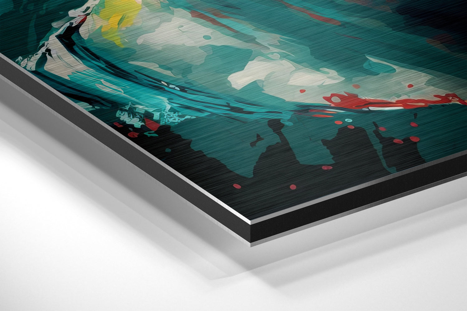 Messi Brushed Aluminum Dibond Wall Art.