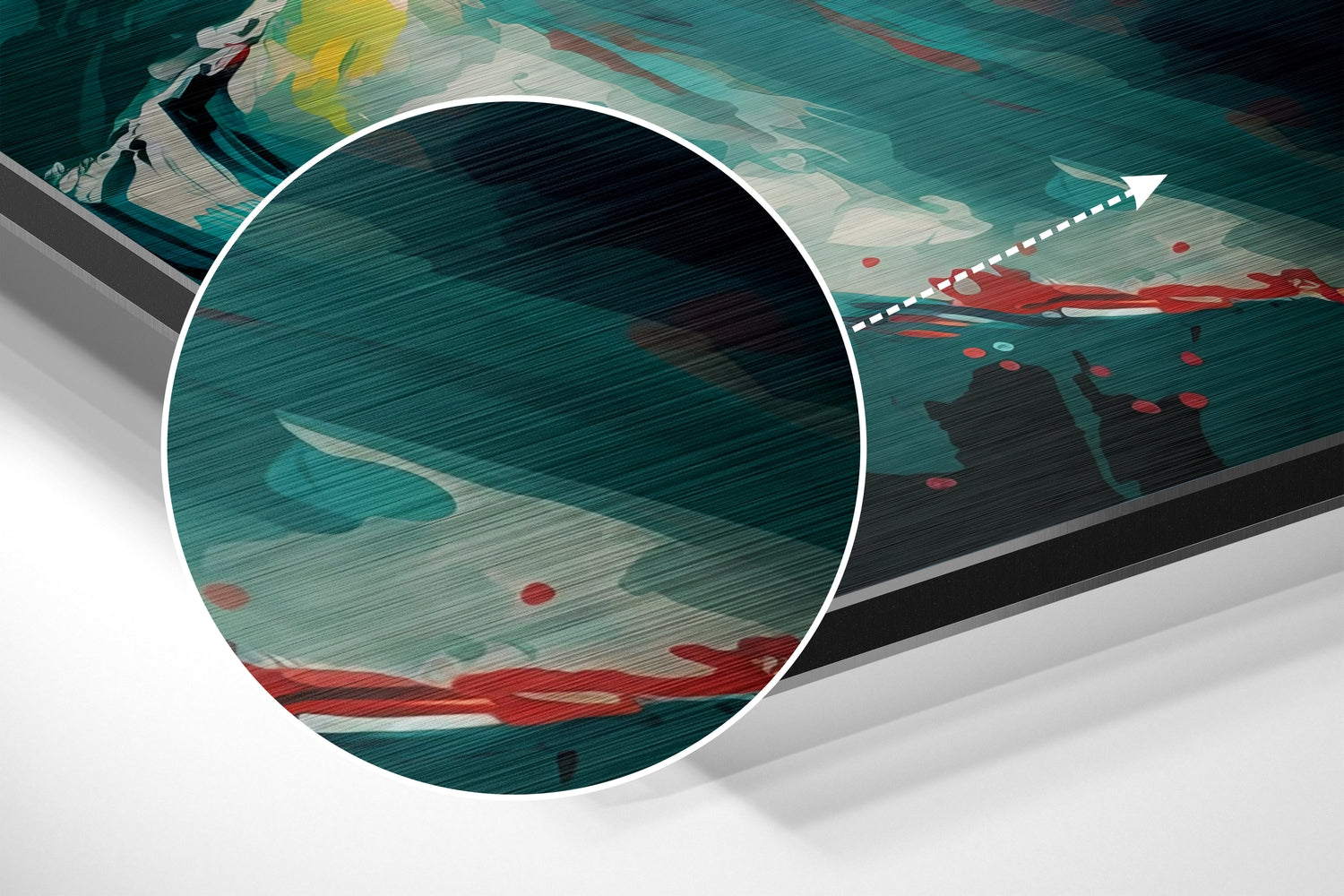 Messi Brushed Aluminum Dibond Wall Art.