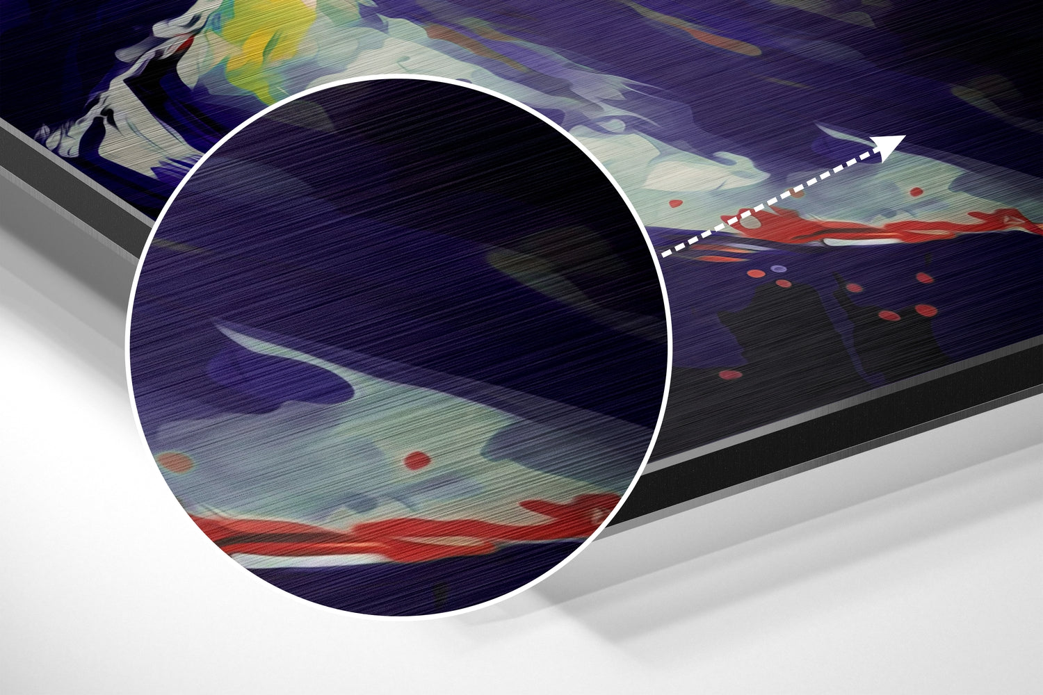 Messi Brushed Aluminum Dibond Wall Art.