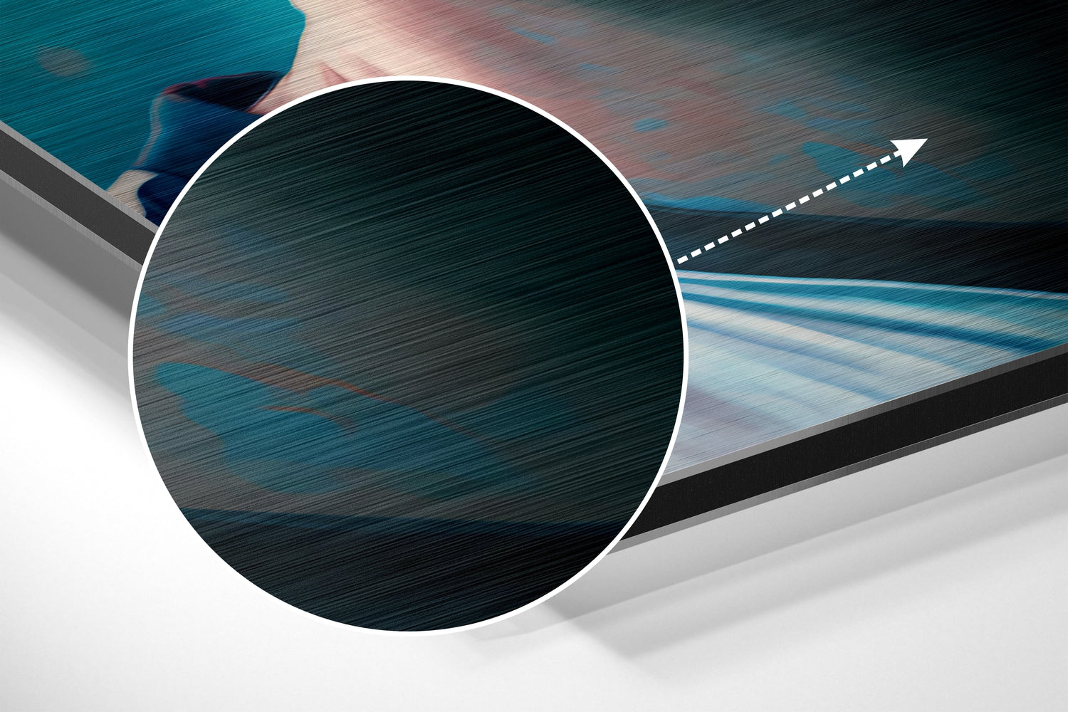 Messi Brushed Aluminum Dibond Wall Art.