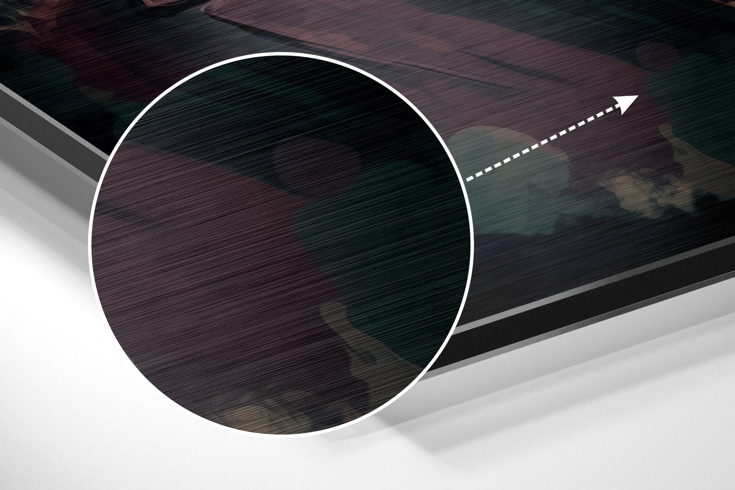 Salvador Dali Brushed Aluminum Dibond Wall Art.