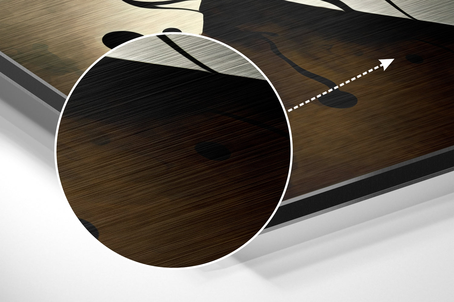 Salvador Dali Brushed Aluminum Dibond Wall Art.