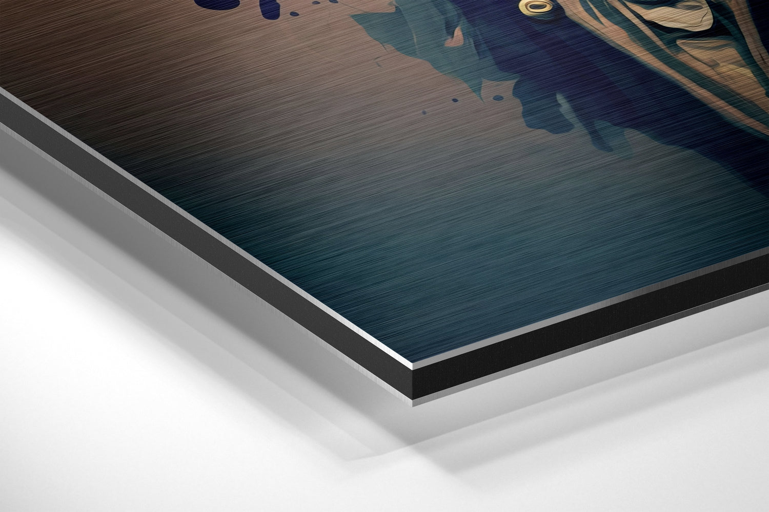 Salvador Dali Brushed Aluminum Dibond Wall Art.