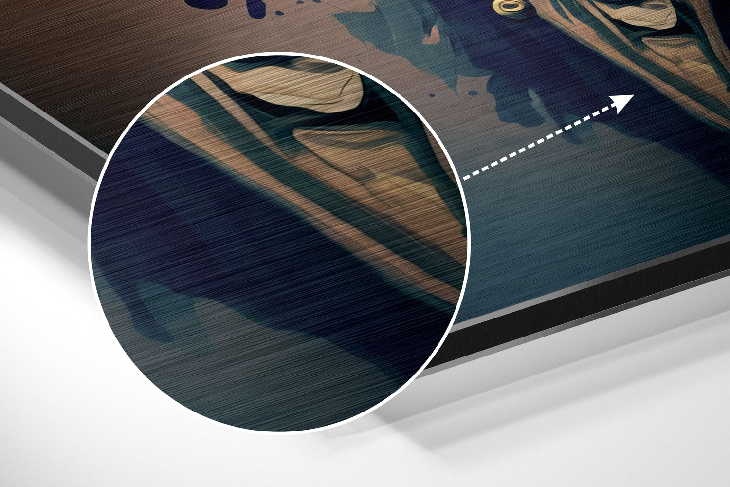 Salvador Dali Brushed Aluminum Dibond Wall Art.