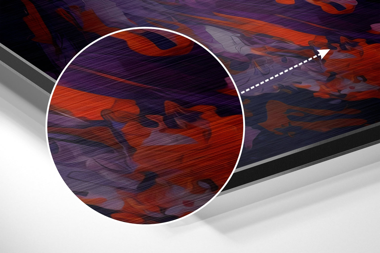 The Girl Brushed Aluminum Dibond Wall Art.