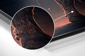 Elephant Brushed Aluminum Dibond Wall Art.
