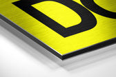 Get Shit Done Brushed Aluminum Dibond Wall Art.