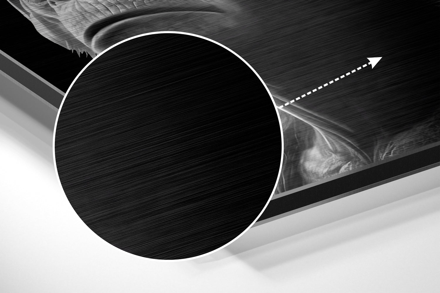 3 Wise Monkeys Brushed Aluminum Dibond Wall Art.