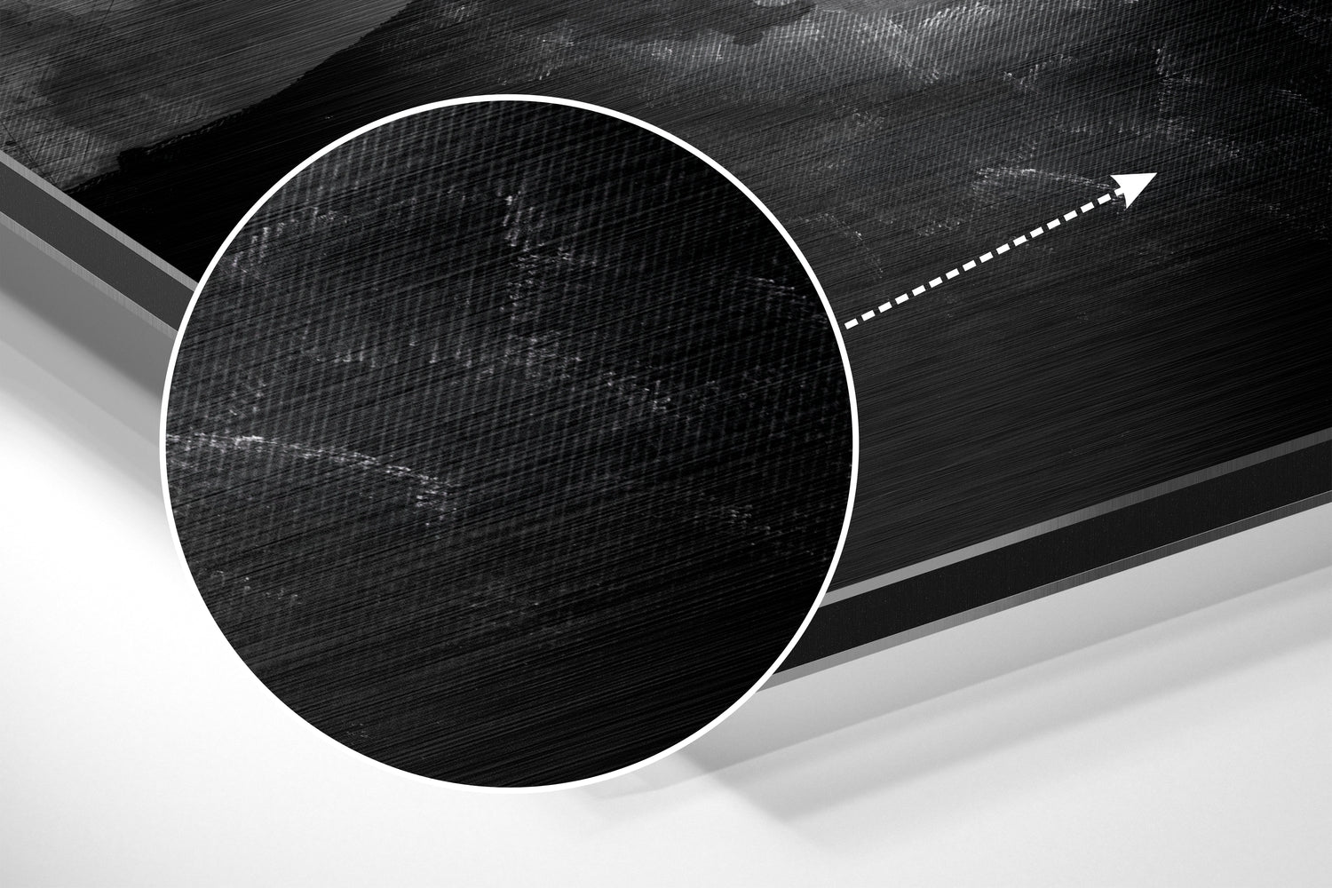 Women Brushed Aluminum Dibond Wall Art.