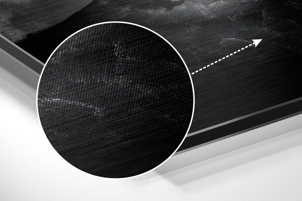 Women Brushed Aluminum Dibond Wall Art.