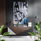 Air Jordan Brushed Aluminum Dibond Wall Art.