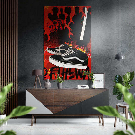 Vans Brushed Aluminum Dibond Wall Art.