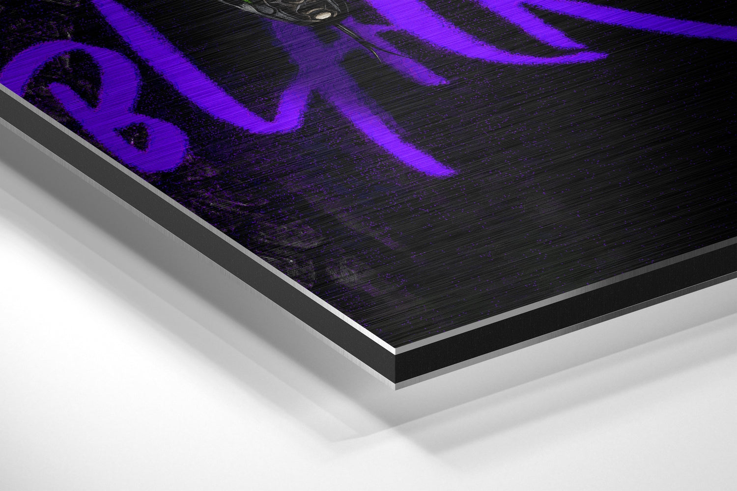 Kobe Bryant Brushed Aluminum Dibond Wall Art.