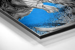 Salvador Dali Brushed Aluminum Dibond Wall Art.