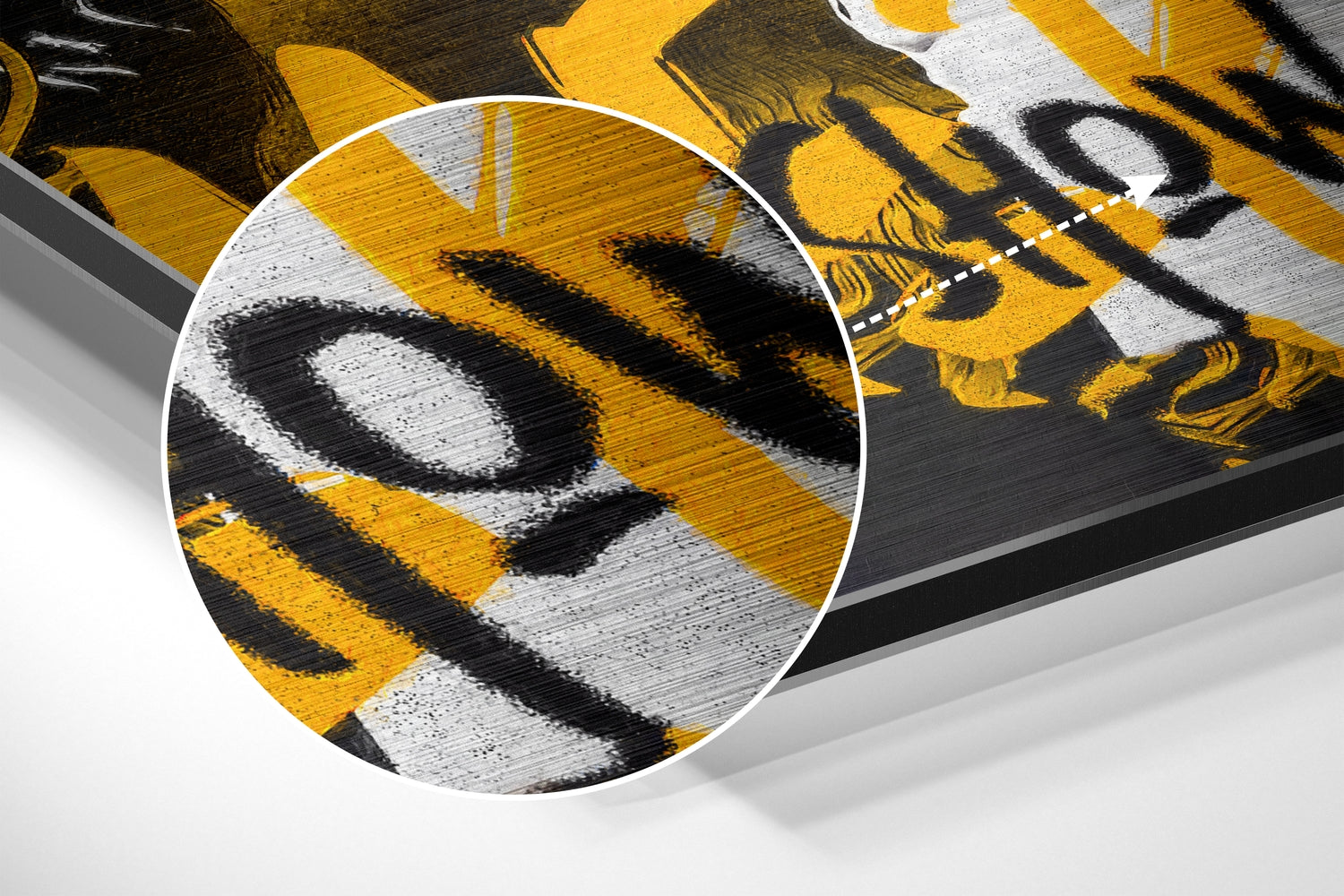 Freddie Mercury Brushed Aluminum Dibond Wall Art.