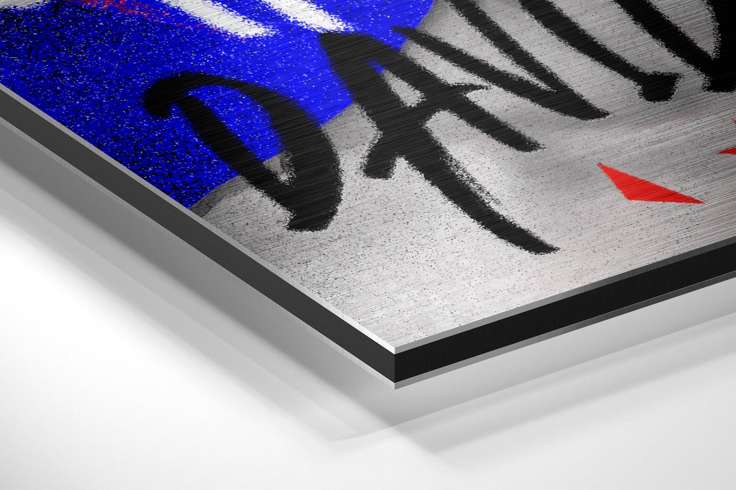 David Bowie Brushed Aluminum Dibond Wall Art.