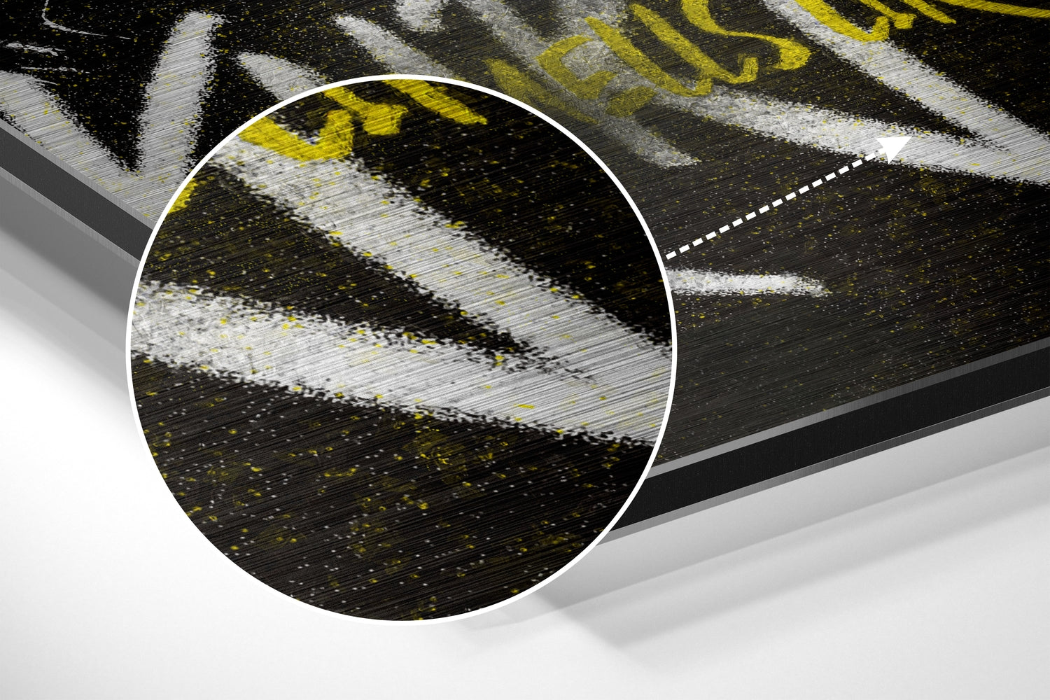 Kurt Cobain Brushed Aluminum Dibond Wall Art.