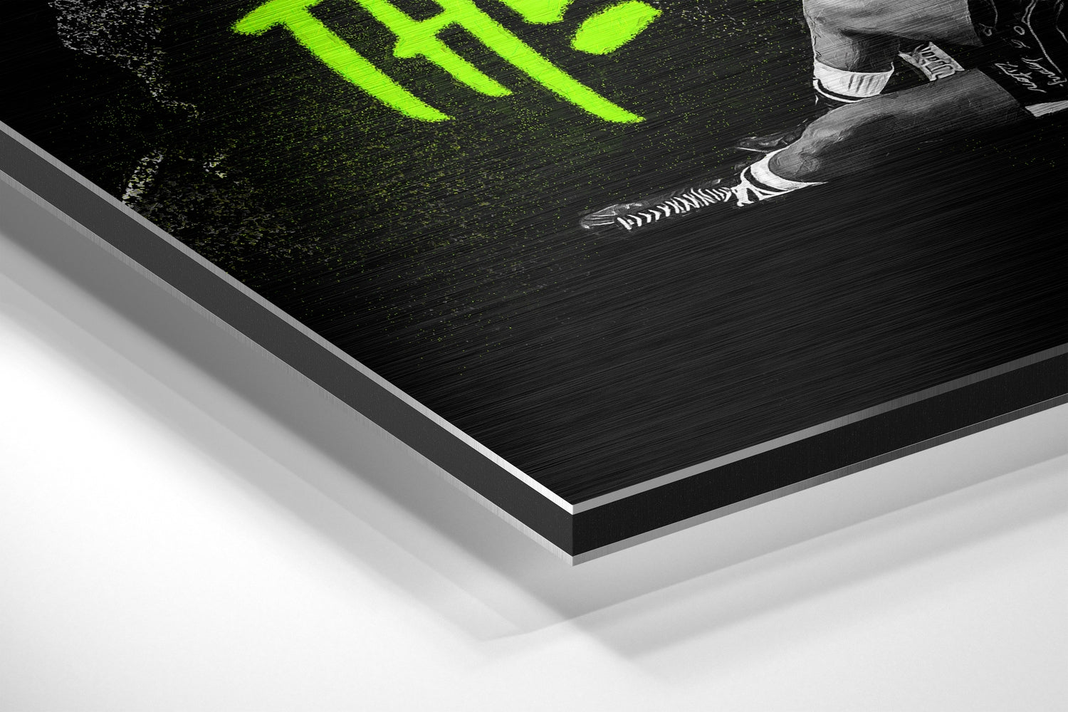 Muhammad Ali Brushed Aluminum Dibond Wall Art.