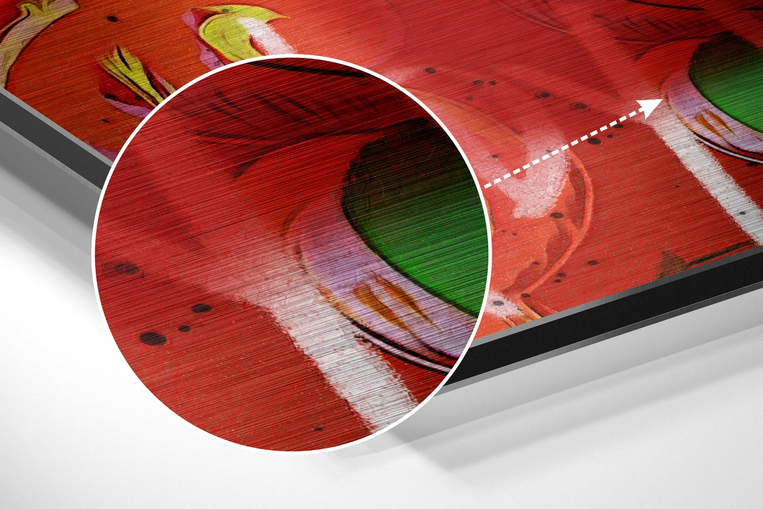 Dollar Brushed Aluminum Dibond Wall Art.