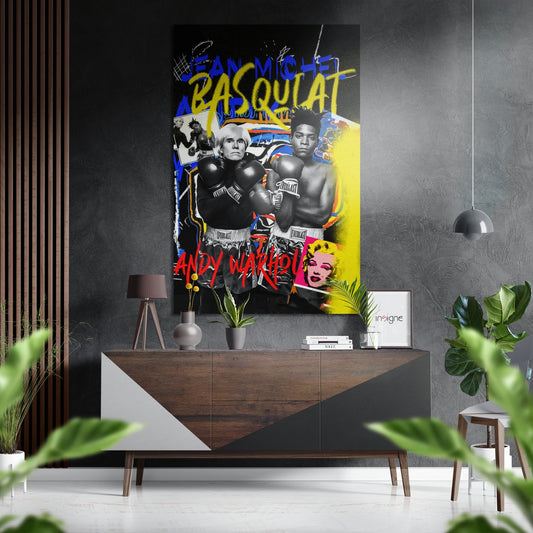 Raw Graffiti Crown Brushed Aluminum Dibond Wall Art