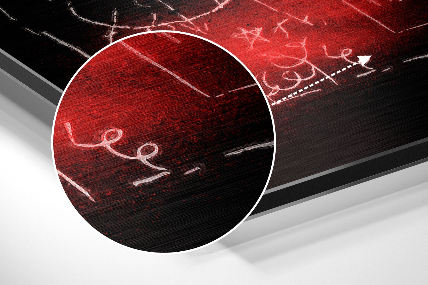 Basquiat Brushed Aluminum Dibond Wall Art.