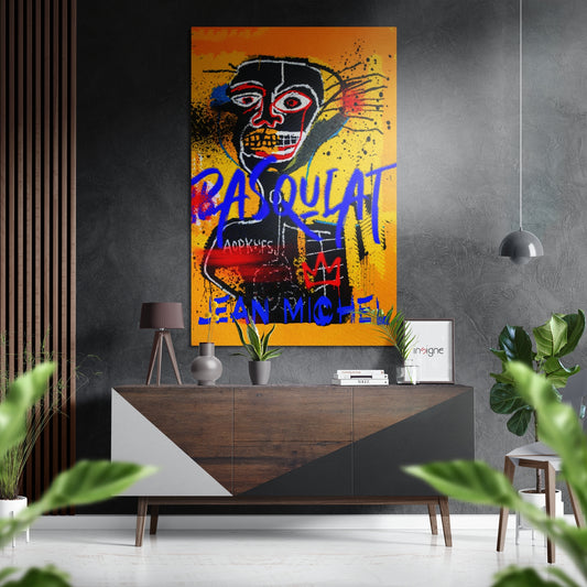 Raw Graffiti Crown Brushed Aluminum Dibond Wall Art