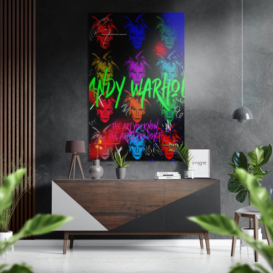 Silkscreen Pop Icon Brushed Aluminum Dibond Wall Art