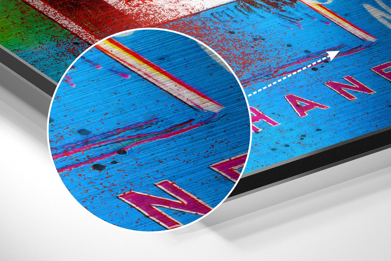 Andy Warhol Brushed Aluminum Dibond Wall Art.