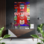 Andy Warhol Brushed Aluminum Dibond Wall Art.