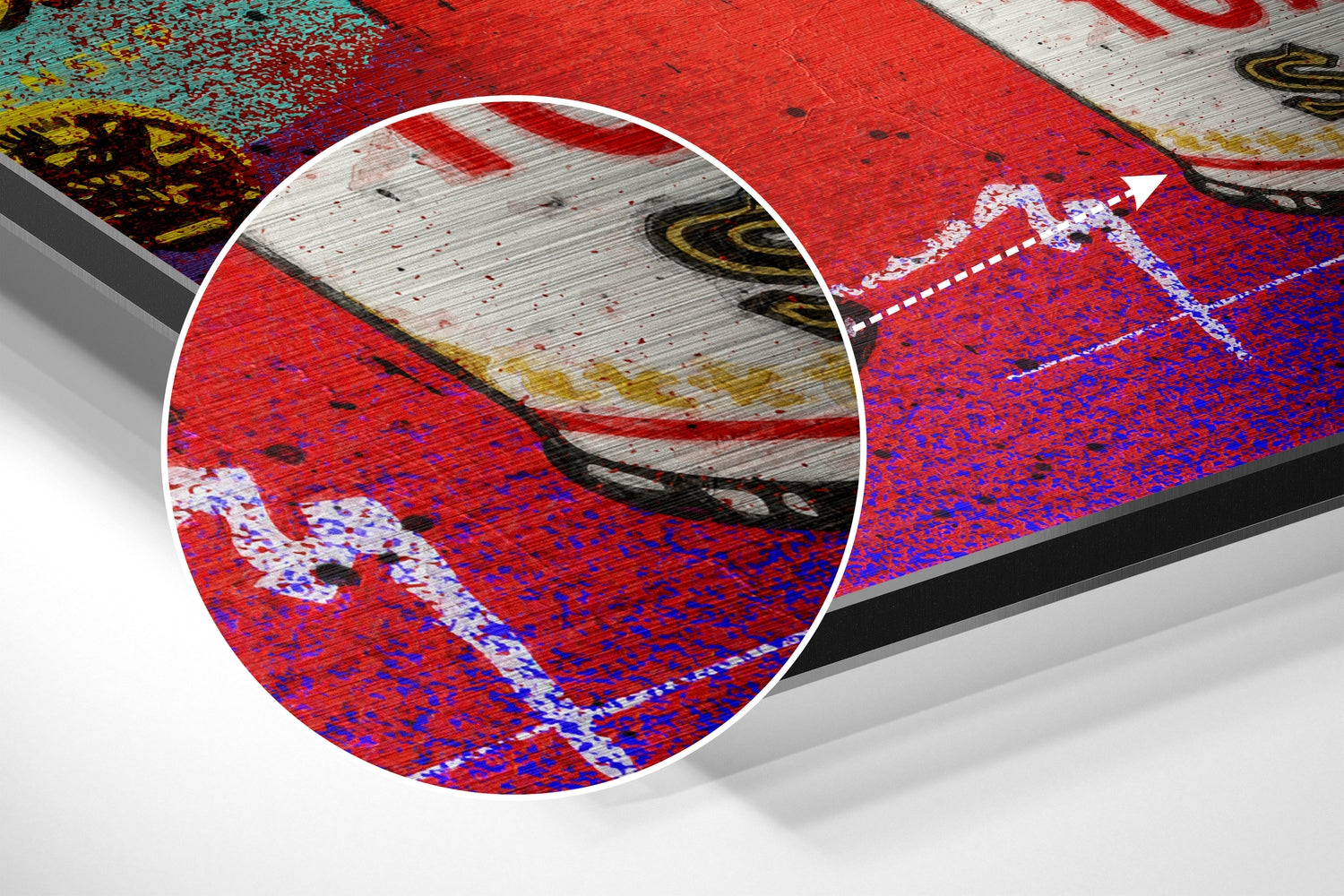 Andy Warhol Brushed Aluminum Dibond Wall Art.