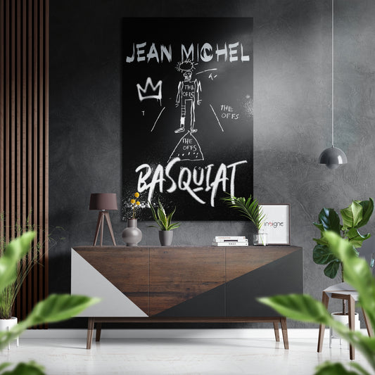 Raw Graffiti Crown Brushed Aluminum Dibond Wall Art