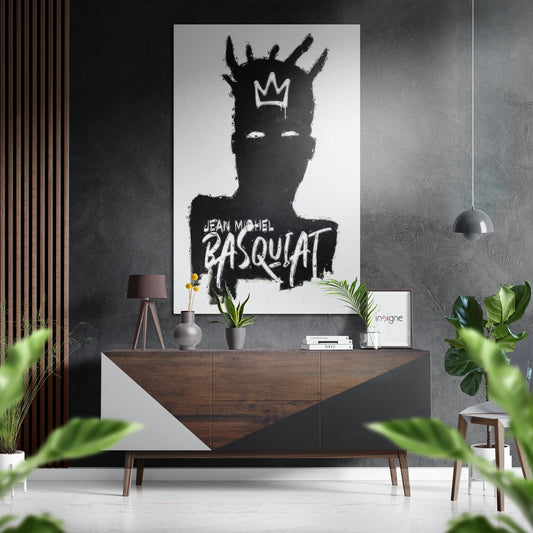 Raw Graffiti Crown Brushed Aluminum Dibond Wall Art