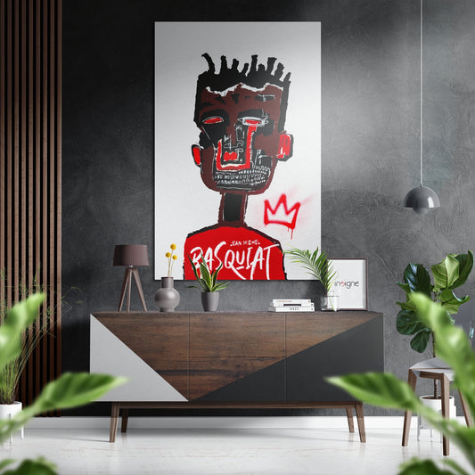 Raw Graffiti Crown Brushed Aluminum Dibond Wall Art