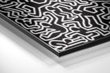 Keith Haring Brushed Aluminum Dibond Wall Art.